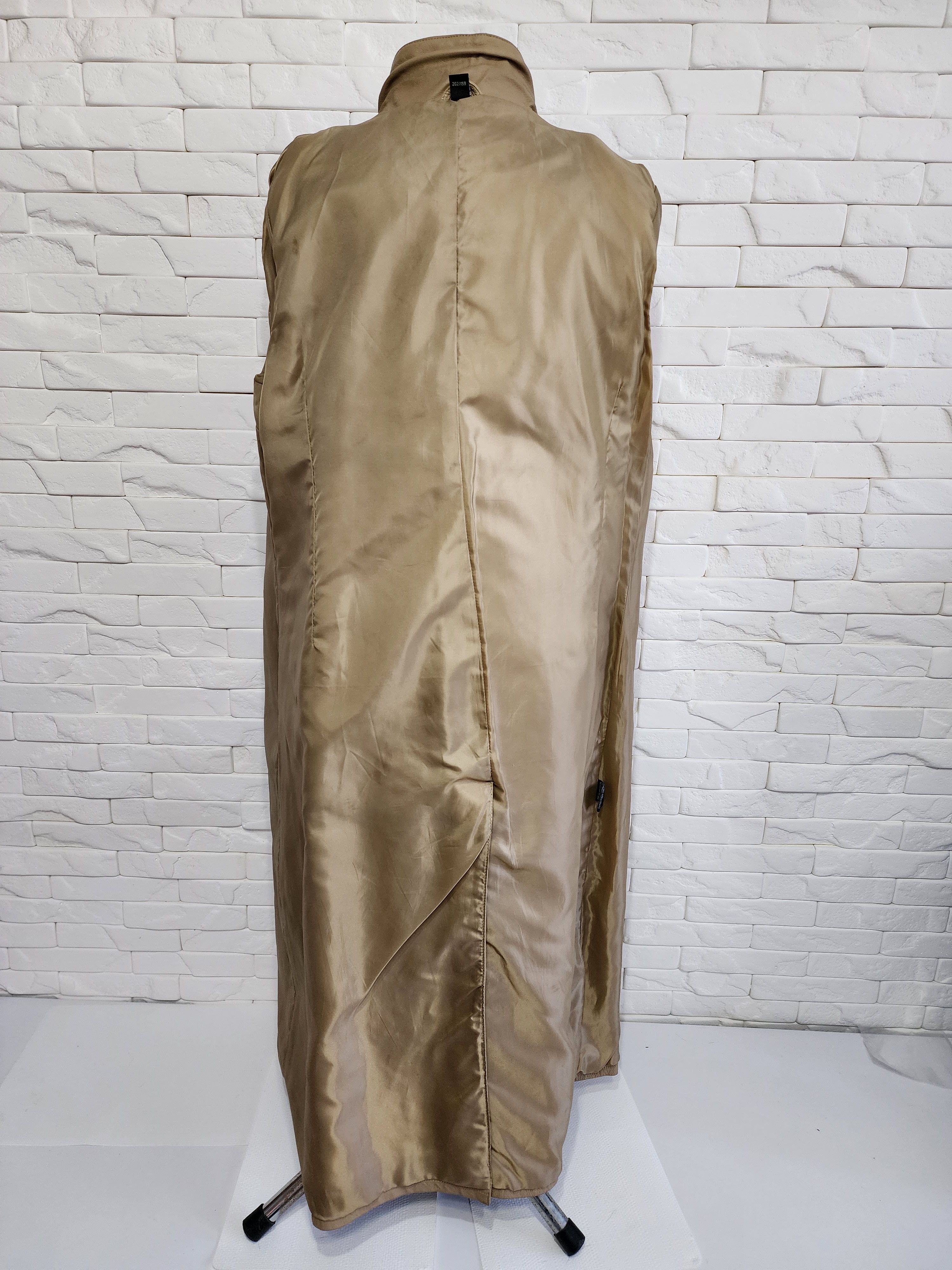 Genuine Leather Beige simple leather coat. Size XL / US 12-14 / IT 48-50 - 8 Thumbnail