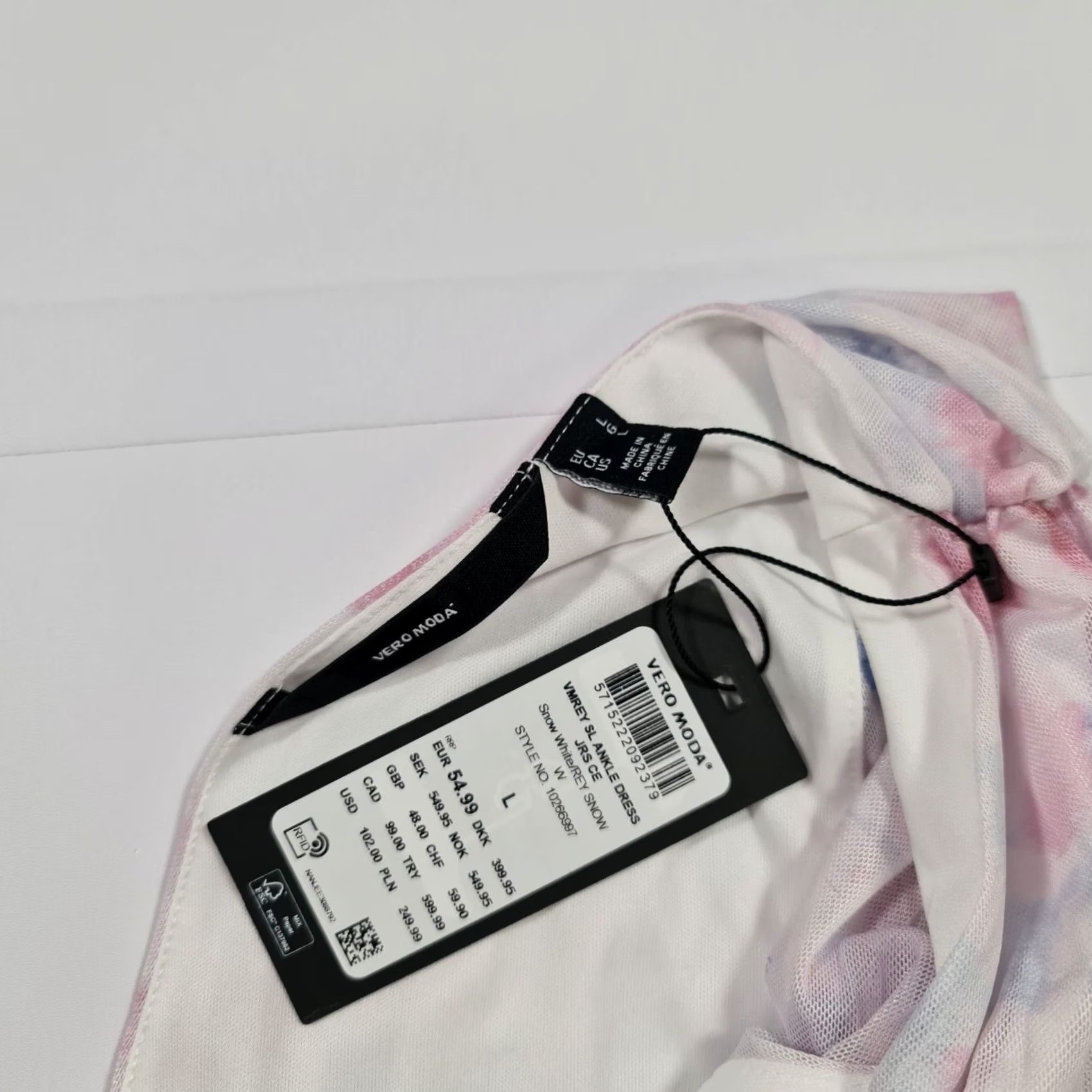 Vintage Vero Moda Dress Womens Pink Long A-Line Sleeveless V-Neck Party Wedding L VMrey Ankle Tulle Size L / US 10 / IT 46 - 4 Thumbnail