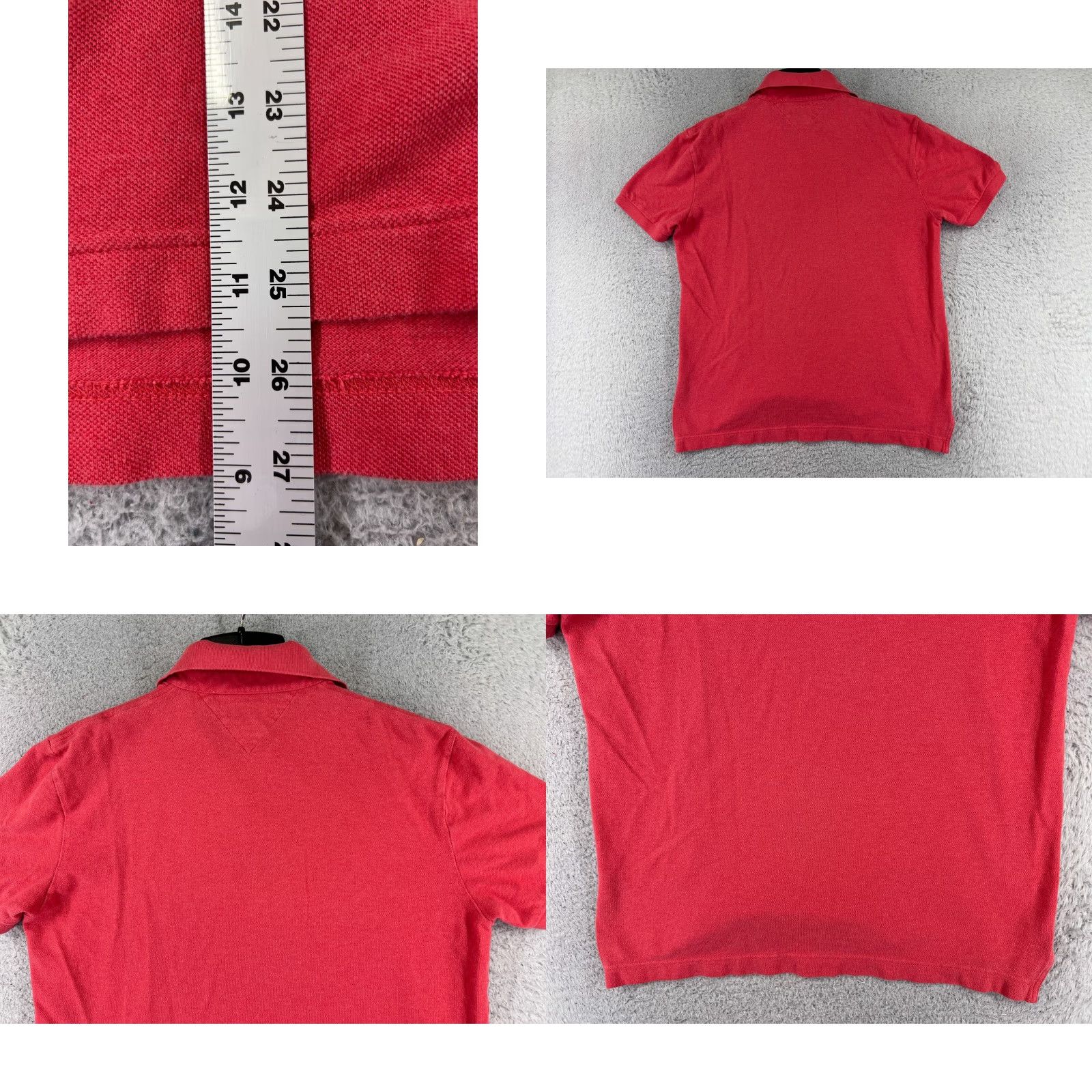 Tommy Hilfiger Tommy Hilfiger Polo Shirt Men Medium Pink 100% Cotton Knit Short Sleeve Classic Shirt Size US M / EU 48-50 / 2 - 9 Thumbnail