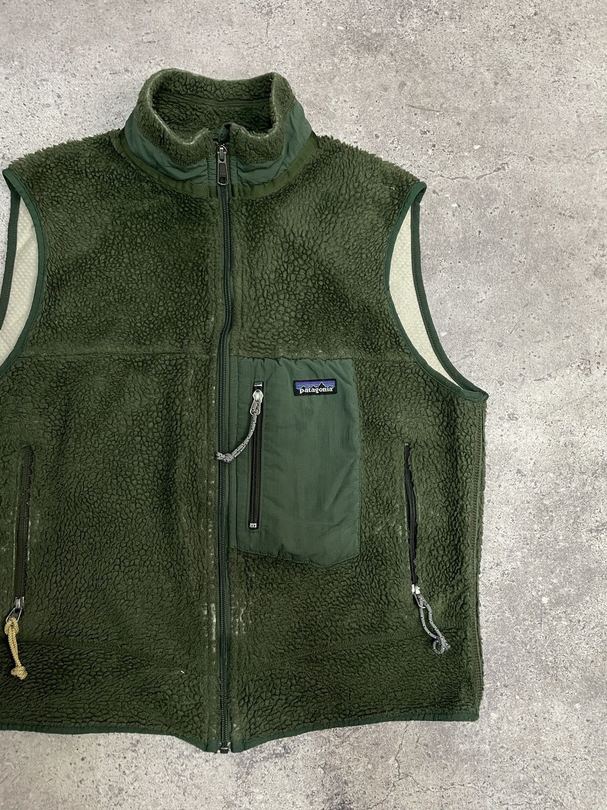 Patagonia × Vintage Vintage Patagonia Teddy Fleece Vest Sherpa y2k Sweatshirt Size US L / EU 52-54 / 3 - 3 Thumbnail