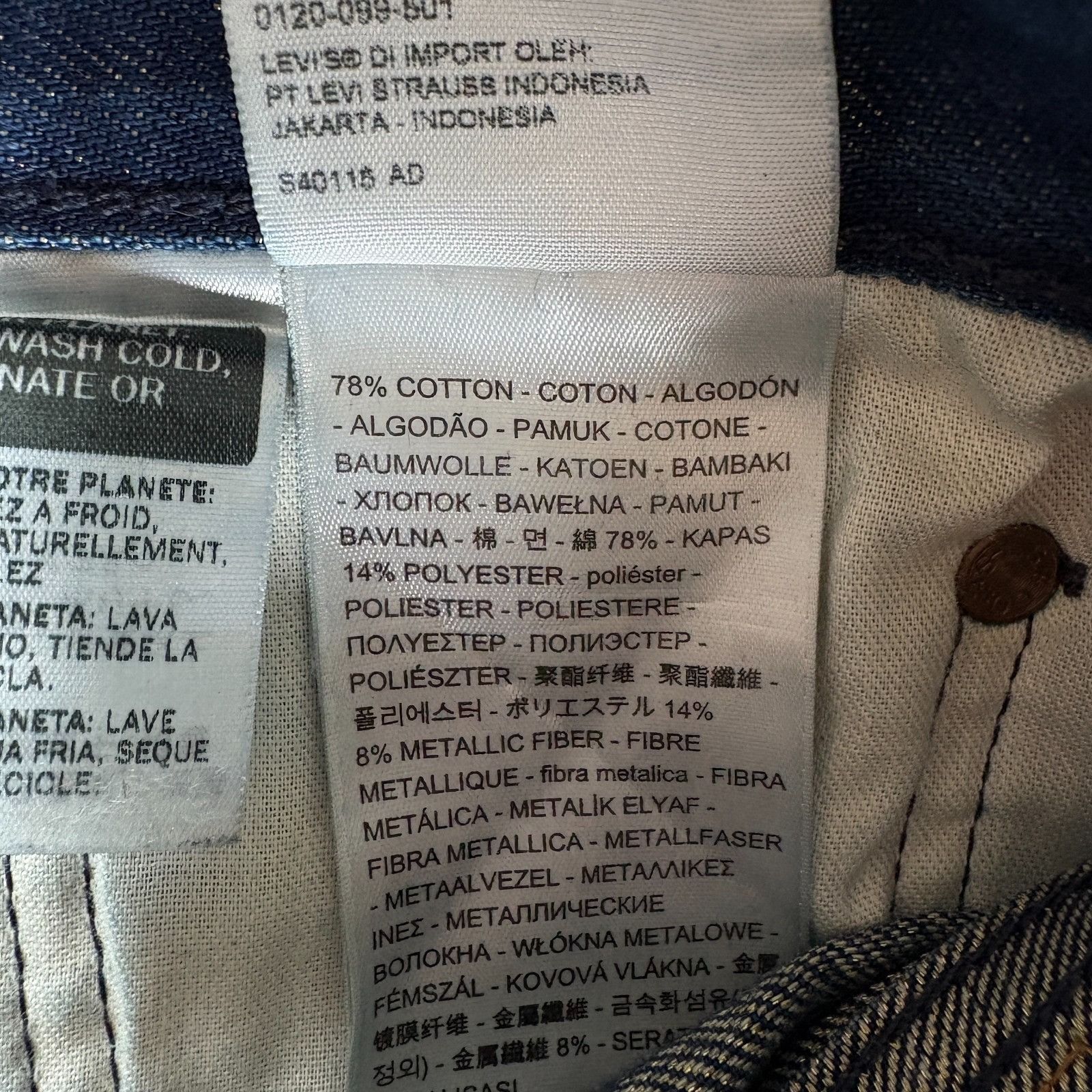 Levi's Levi’s 501 Men Jeans 34X30 Button Fly Vintage Blue Denim Str Size US 34 / EU 50 - 3 Thumbnail