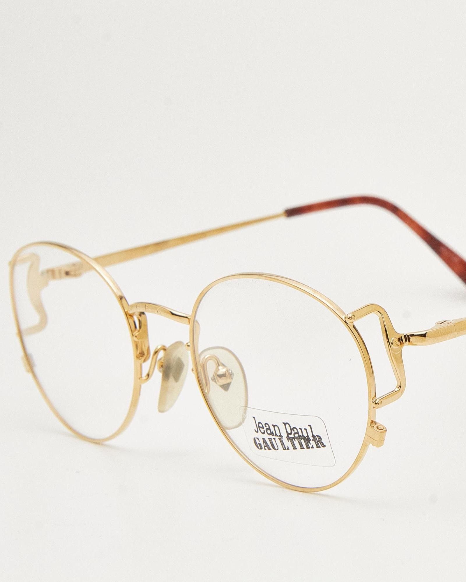 Jean Paul Gaultier JEAN PAUL GAULTIER 55-3178 22k Gold Plated Frame Size ONE SIZE - 2 Thumbnail