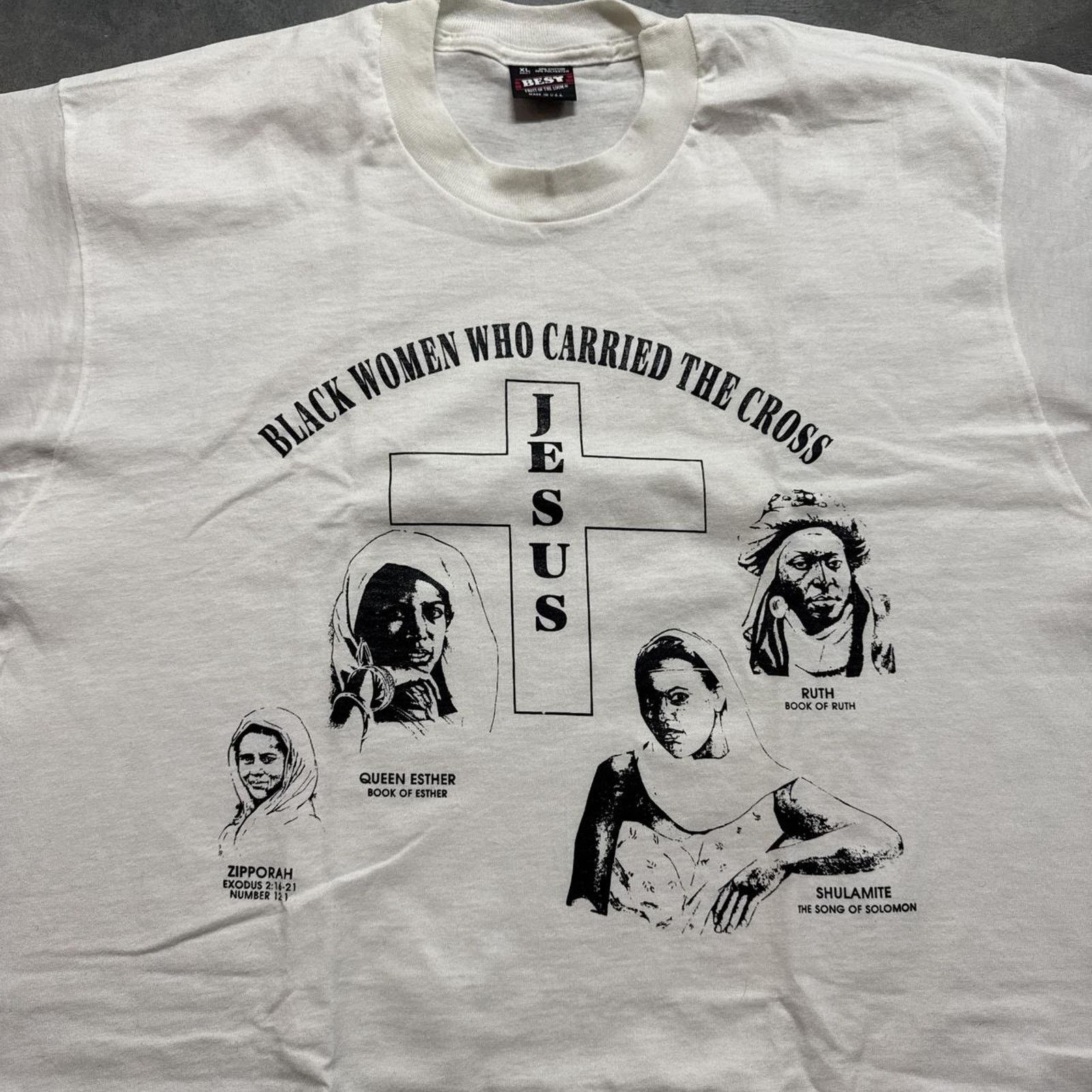 Vintage Vintage 90s Black Women African Heritage T-Shirt Size US XL / EU 56 / 4 - 2 Thumbnail