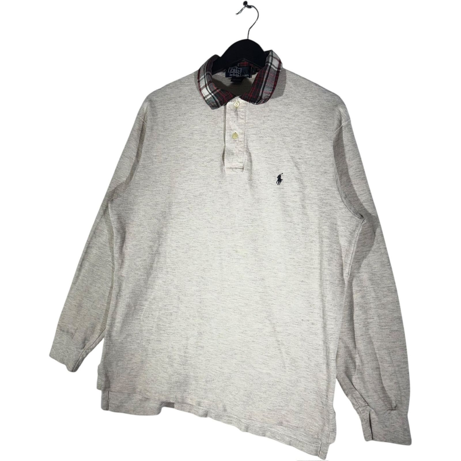 Polo Ralph Lauren Vintage Polo Ralph Lauren Plaid Collar Long Sleeve Polo Size US L / EU 52-54 / 3 - 3 Thumbnail