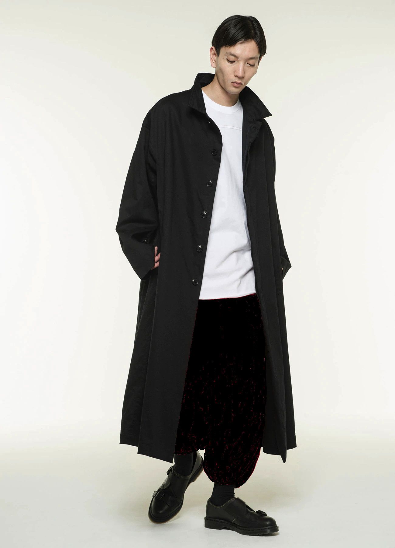 Yohji Yamamoto Yohji Yamamoto S’YTE Black Long Wide Urban Trench Coat Size US L / EU 52-54 / 3 - 8 Thumbnail