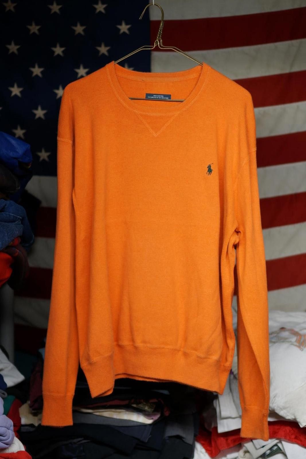 Polo Ralph Lauren Ralph Lauren Orange Crew Neck Sweater Size XXL Size US XL / EU 56 / 4 - 1 Thumbnail
