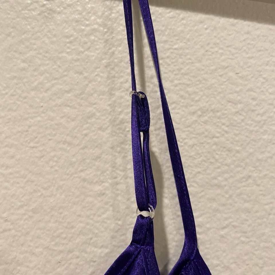 Vintage Frederick's of Hollywood Rich Purple Slip Dress Size S / US 4 / IT 40 - 7 Thumbnail