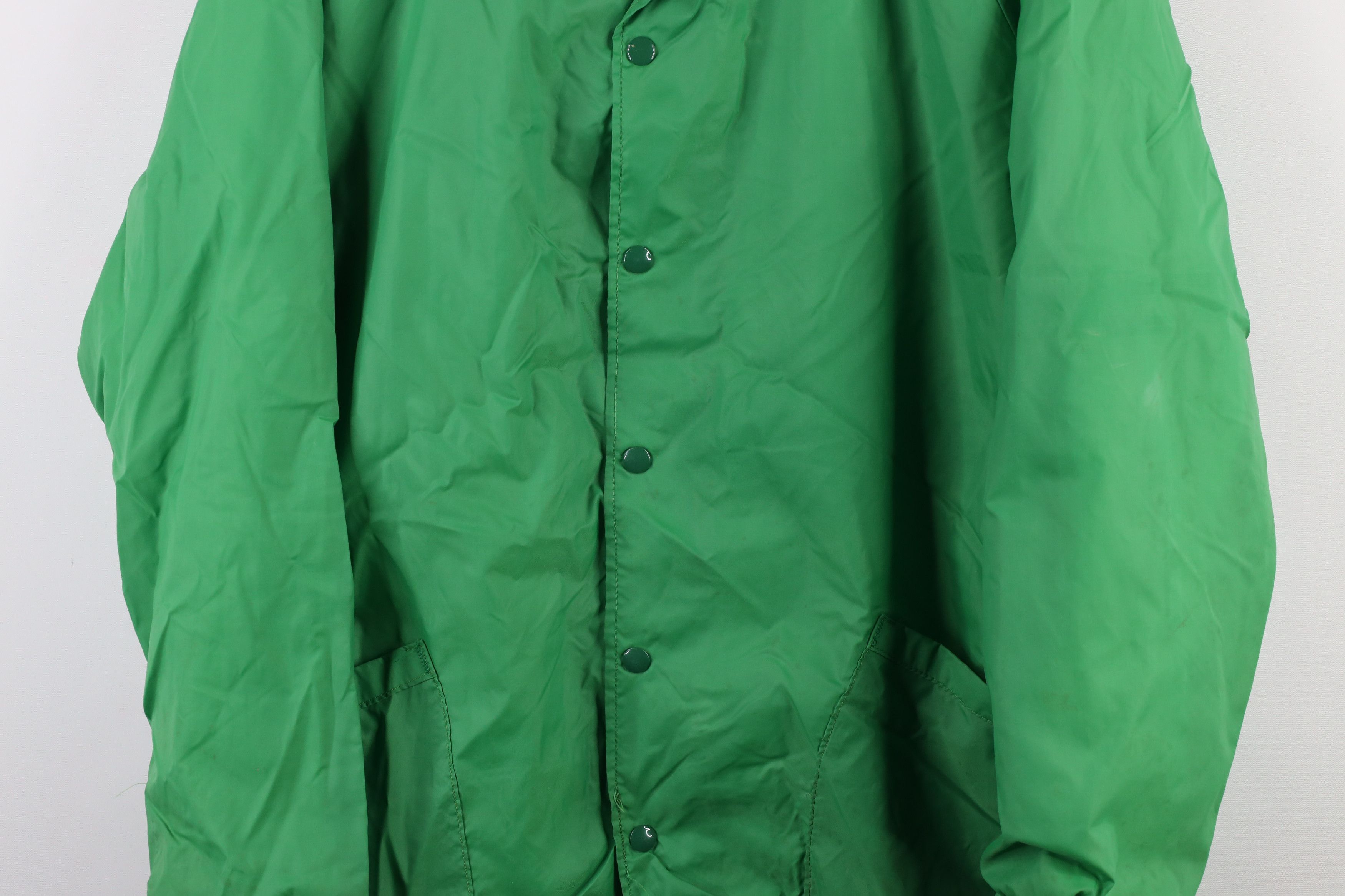 Vintage Vintage 70s Streetwear Lined Coach Coaches Jacket Green USA Size US XL / EU 56 / 4 - 3 Thumbnail