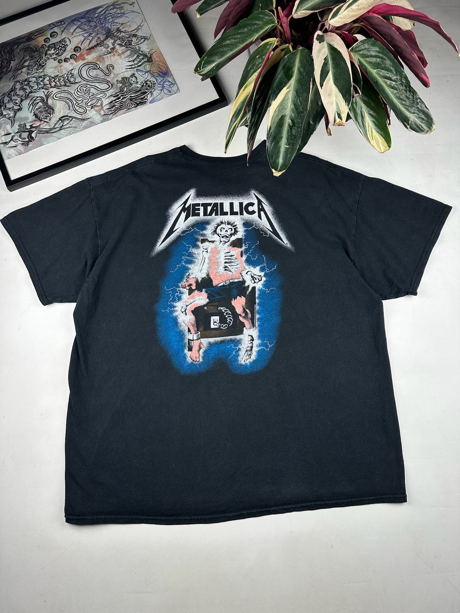 Vintage Vintage Metallica "ride the lighting" T-shirt Size US M / EU 48-50 / 2 - 1 Thumbnail