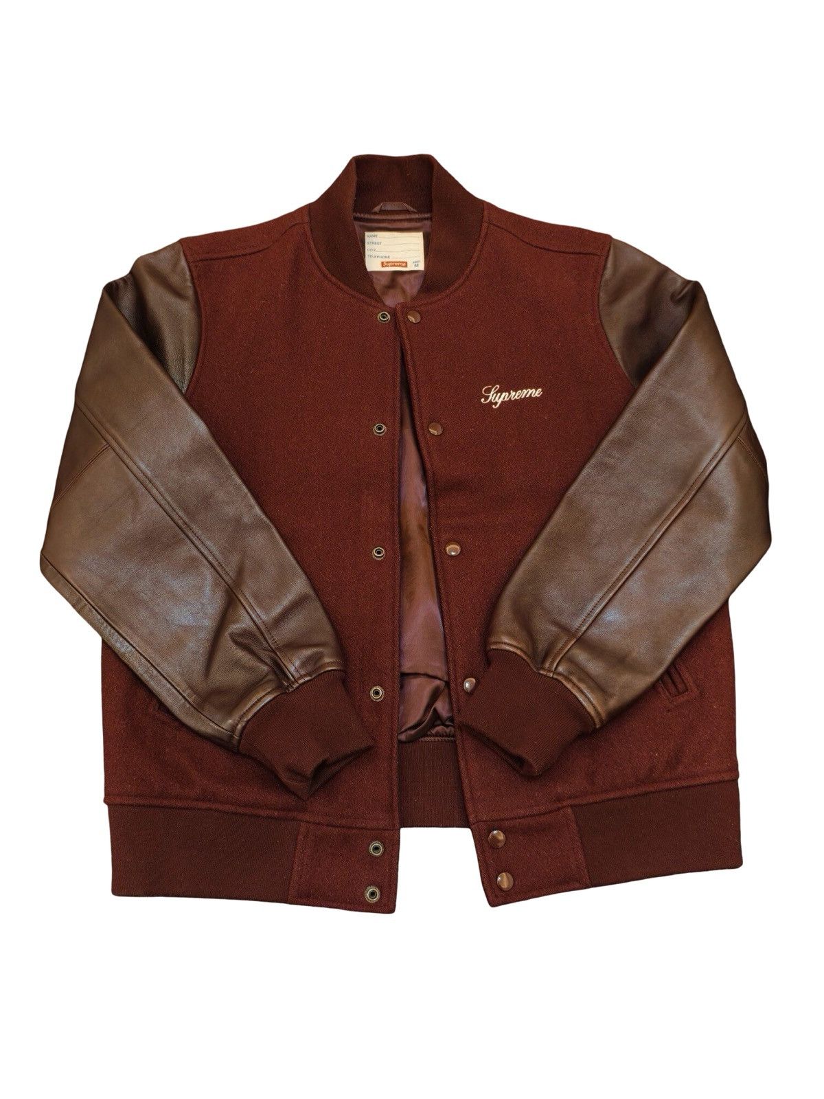 Supreme FW15 Crew Varsity Jacket Size US M / EU 48-50 / 2 - 1 Thumbnail