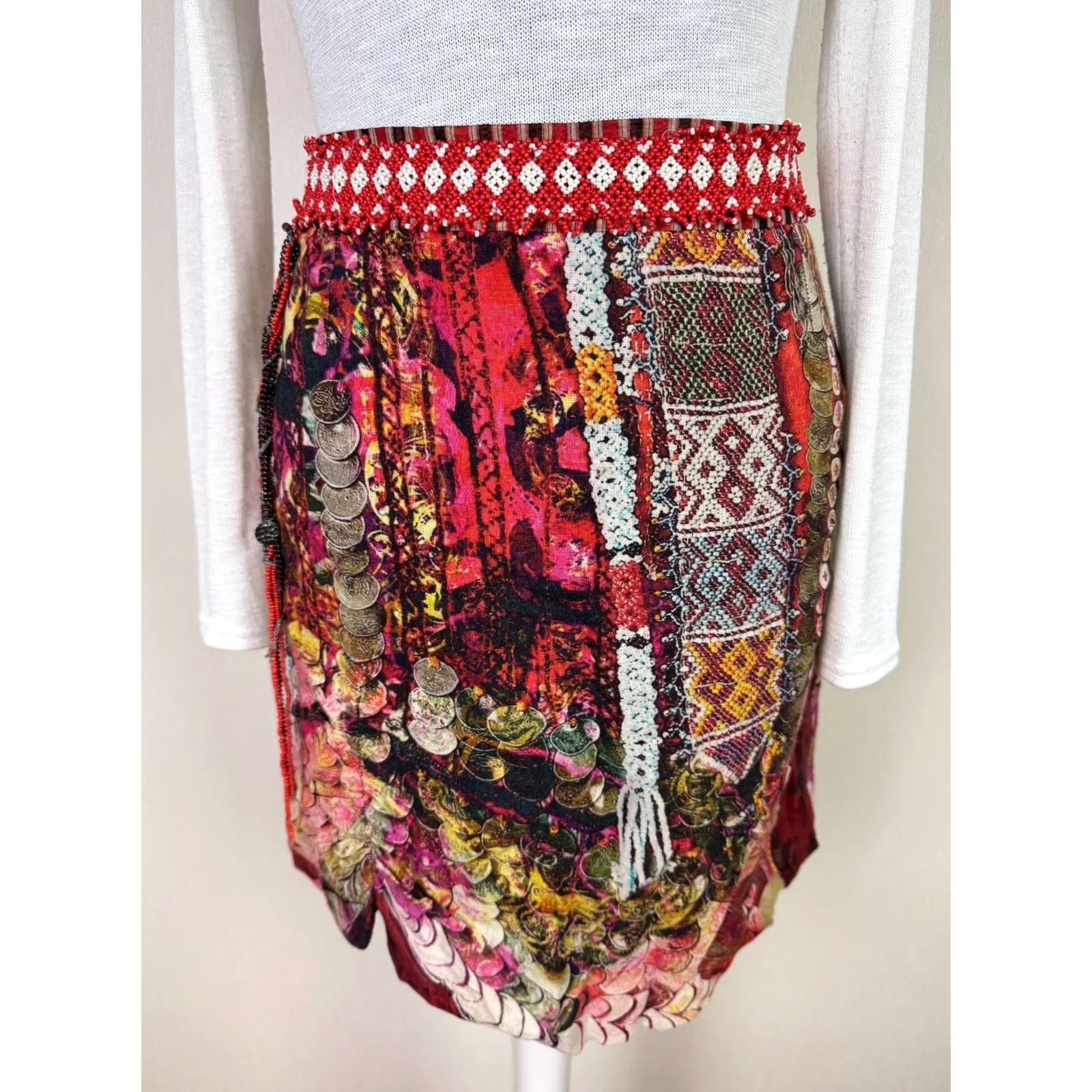 Desigual Desigual womens skirt Size 44 Multicoloured Size 30" / US 8 / IT 44 - 2 Thumbnail
