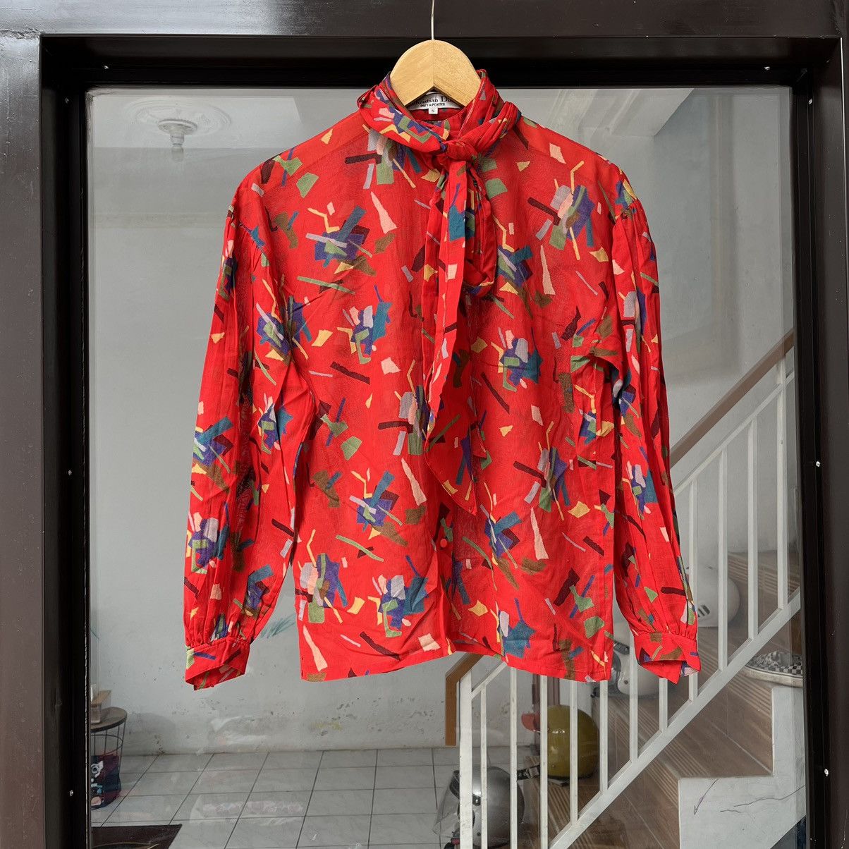 Christian Dior Monsieur × Vintage Vintage 90s Christian Dior Preta A Porter Luxury Button Ups Size S / US 4 / IT 40 - 6 Thumbnail