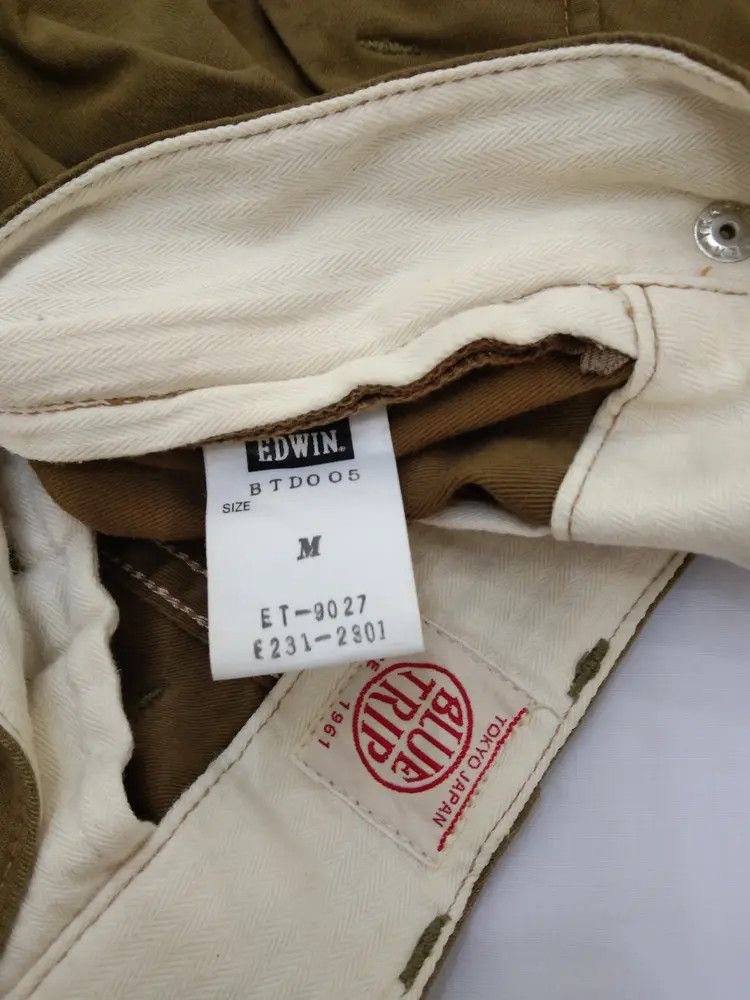 Japanese Brand Vintage Edwin Cargo Pants 34x31 Size US 34 / EU 50 - 9 Thumbnail
