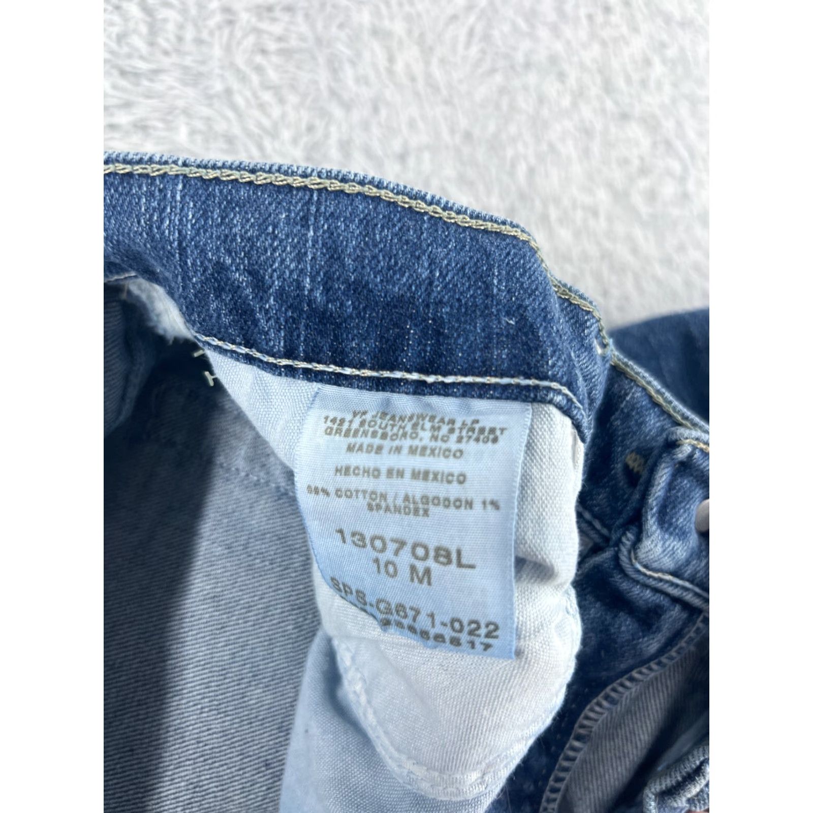 Lee Lee Jeans Womens 10 Blue Denim Flared Mid Rise Cotton Blend Zip Fly 28x29 Size 32" / US 10 / IT 46 - 6 Thumbnail