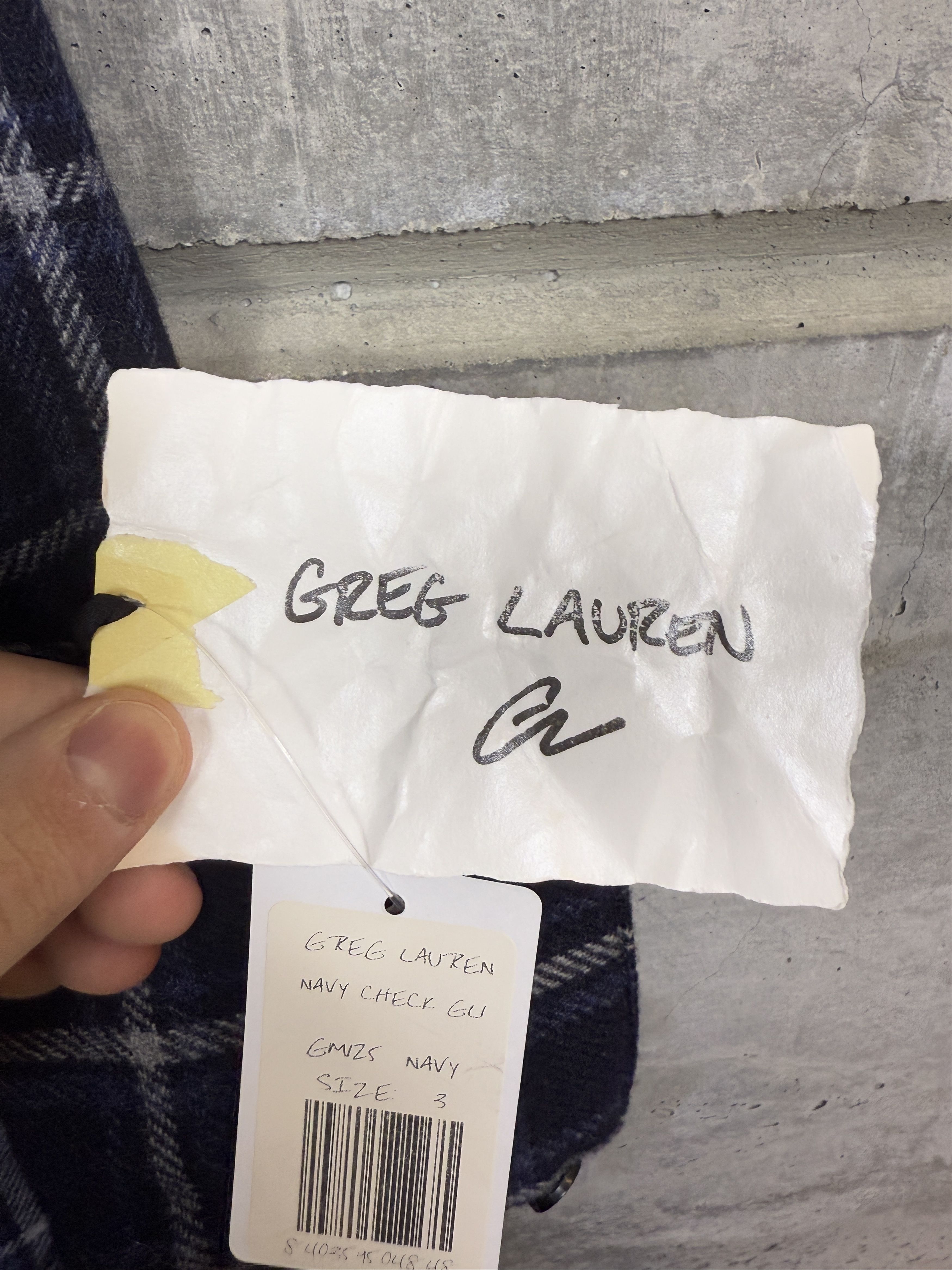 Greg Lauren Greg Lauren Navy Check GL 1 Kimono Size US L / EU 52-54 / 3 - 10 Thumbnail