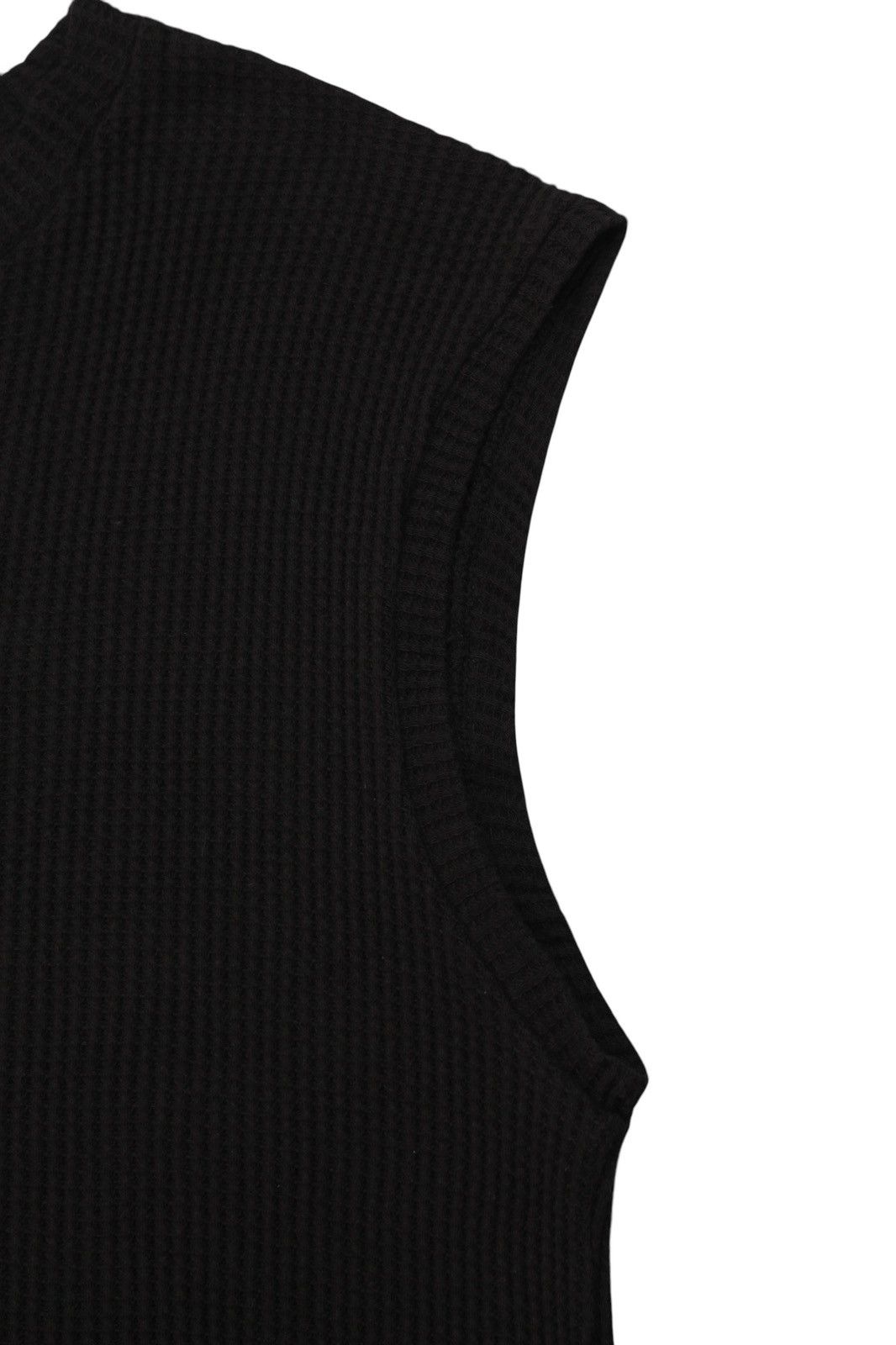 Vintage DOUBLEFOCUS WAFFLE KNIT SLEEVELESS Size US M / EU 48-50 / 2 - 3 Thumbnail