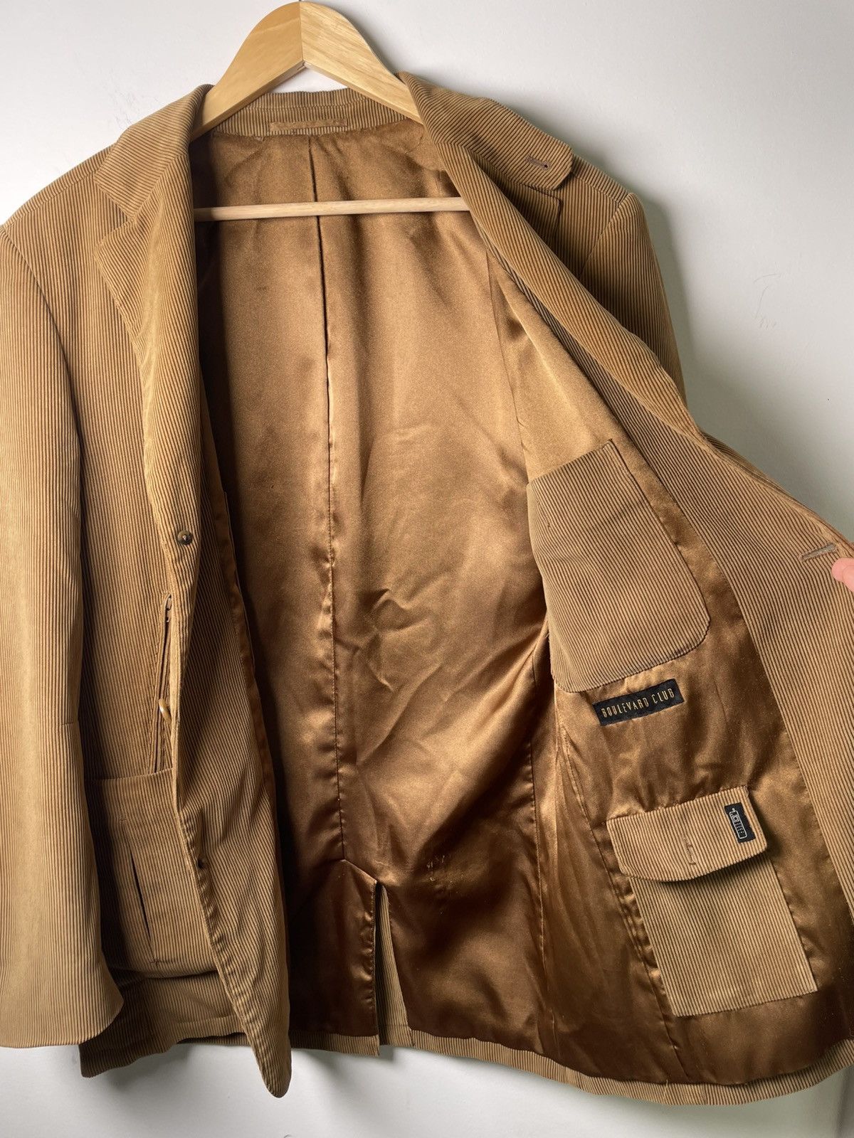 Other Boulevard Club Tan Corduroy Blazer (40R) Size 40R - 4 Thumbnail