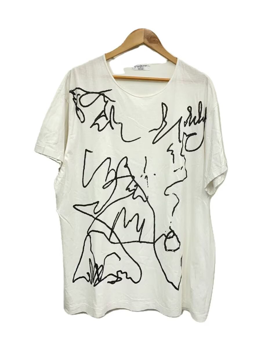 Yohji Yamamoto Sketch Logo Tee Size US L / EU 52-54 / 3 - 1 Thumbnail
