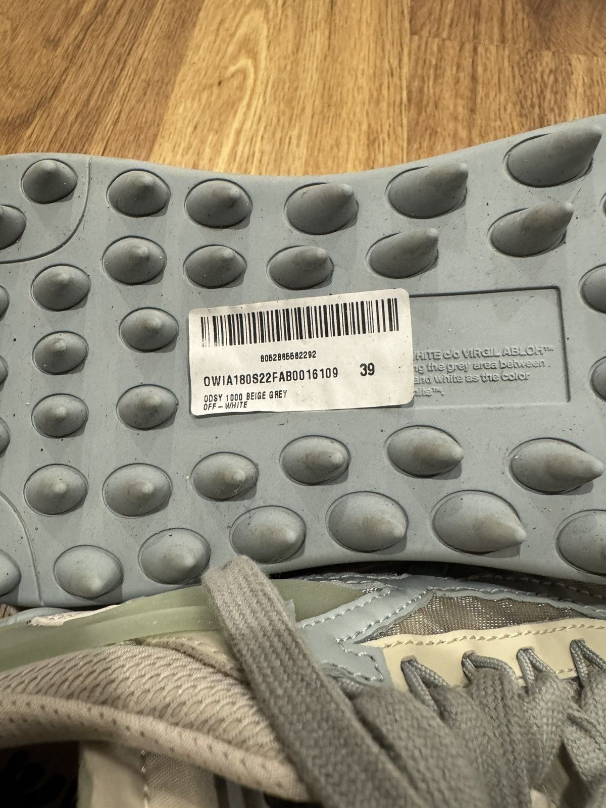 Off-White Off-White Odsy-1000 Beige Grey Size US 9 / IT 39 - 8 Thumbnail