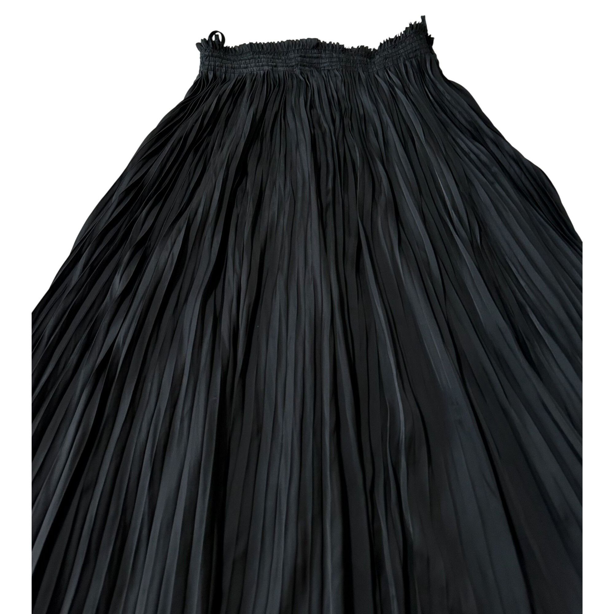 Ulla Johnson Ulla Johnson Krista Black Plissé Satin Maxi Skirt Size 2 New Size 26" / US 2 / IT 38 - 7 Thumbnail
