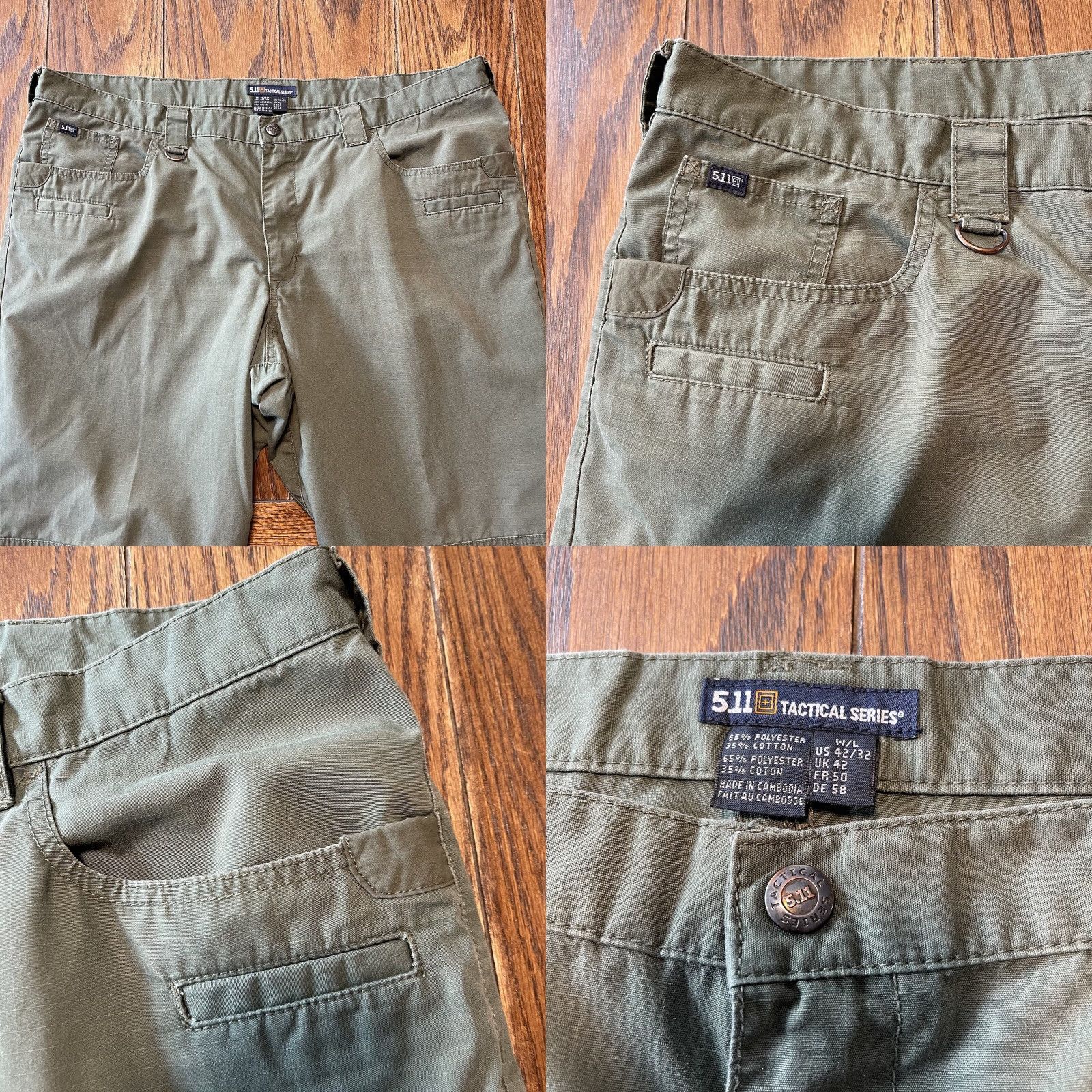 Vintage 511 Tactical Mens Pants Green Ripstop Pockets Work Trades Size 42x32 Fits 41x30 Size US 41 - 8 Thumbnail