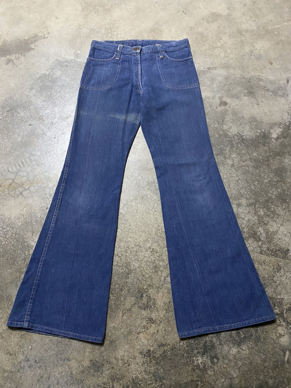 Vintage Flare Jeans Vintage X-West Canton Made in Usa Size US 29 - 7 Thumbnail