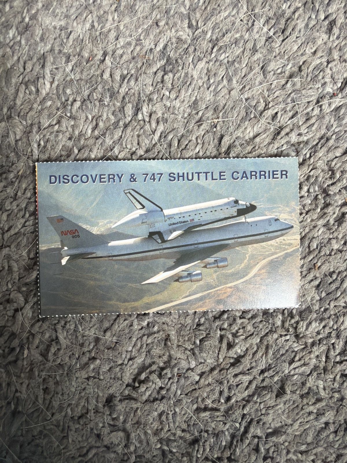 NASA NASA Discovery & 747 Shuttle Carrier Card Size ONE SIZE - 1 Thumbnail