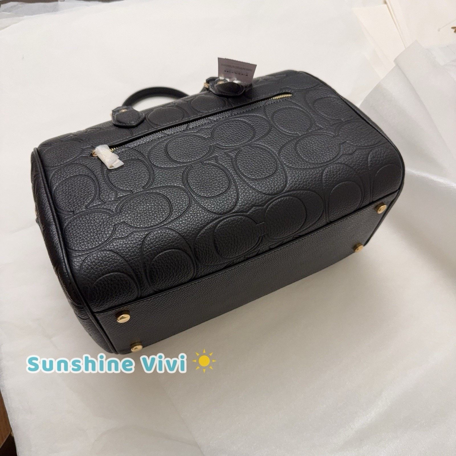 Coach NWT Coach Rowan Large Satchel Bag Leather CEW02 BLACK Gold Size ONE SIZE - 5 Thumbnail