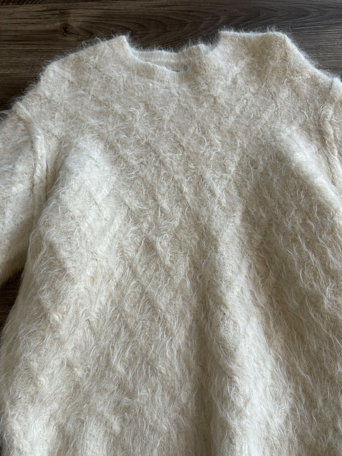 Stussy Stussy Fuzzy Lattice Sweater Ivory size Medium Size US M / EU 48-50 / 2 - 2 Thumbnail