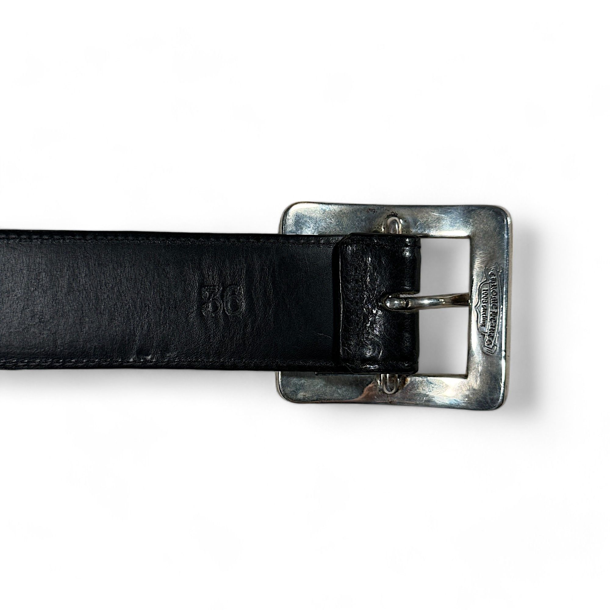 Chrome Hearts Floral Square Buckle Belt Size 36 - 2 Thumbnail