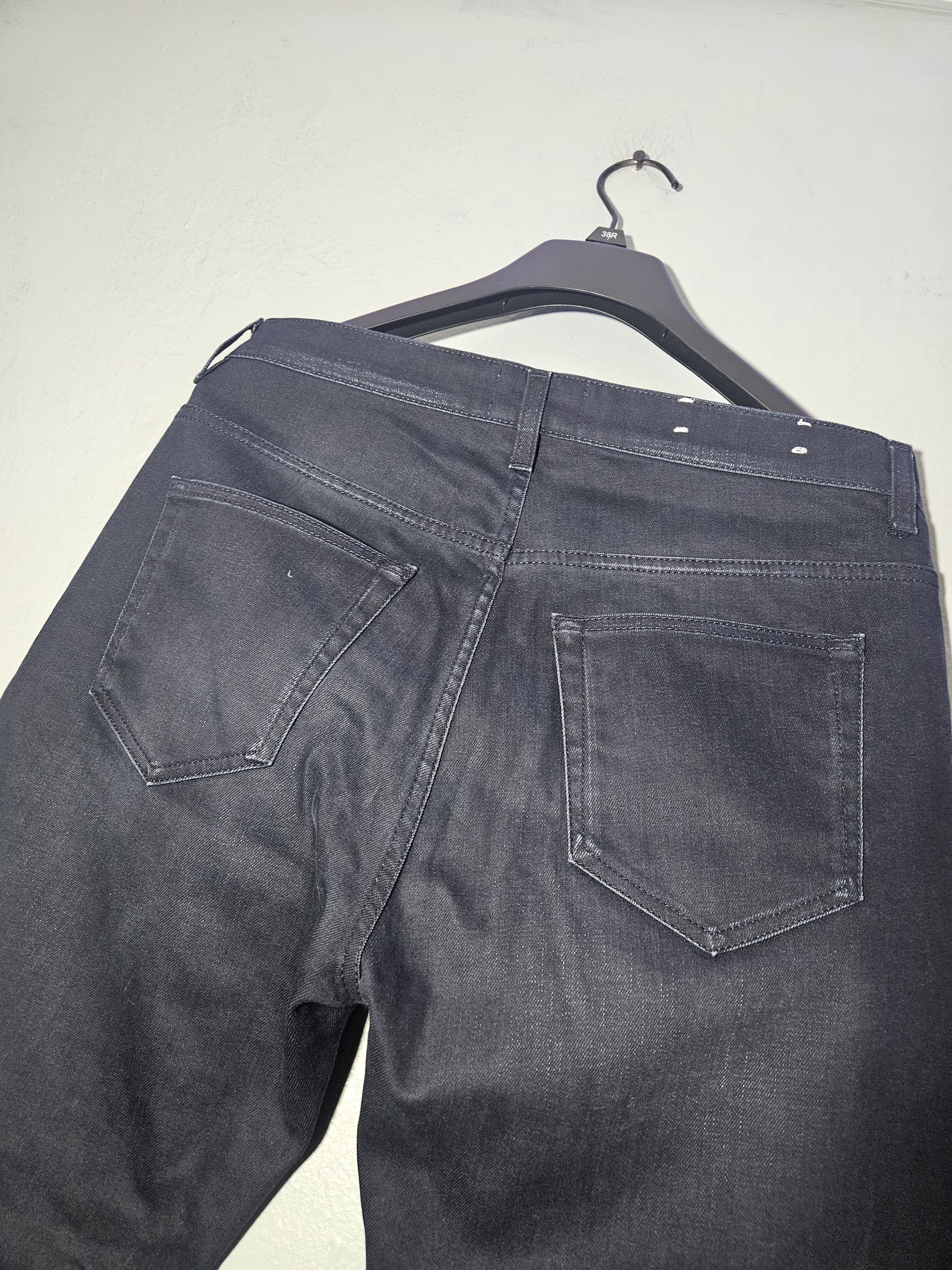 Acne Studios Town Twilight Navy Blue Waxy Denim Size US 33 - 7 Thumbnail