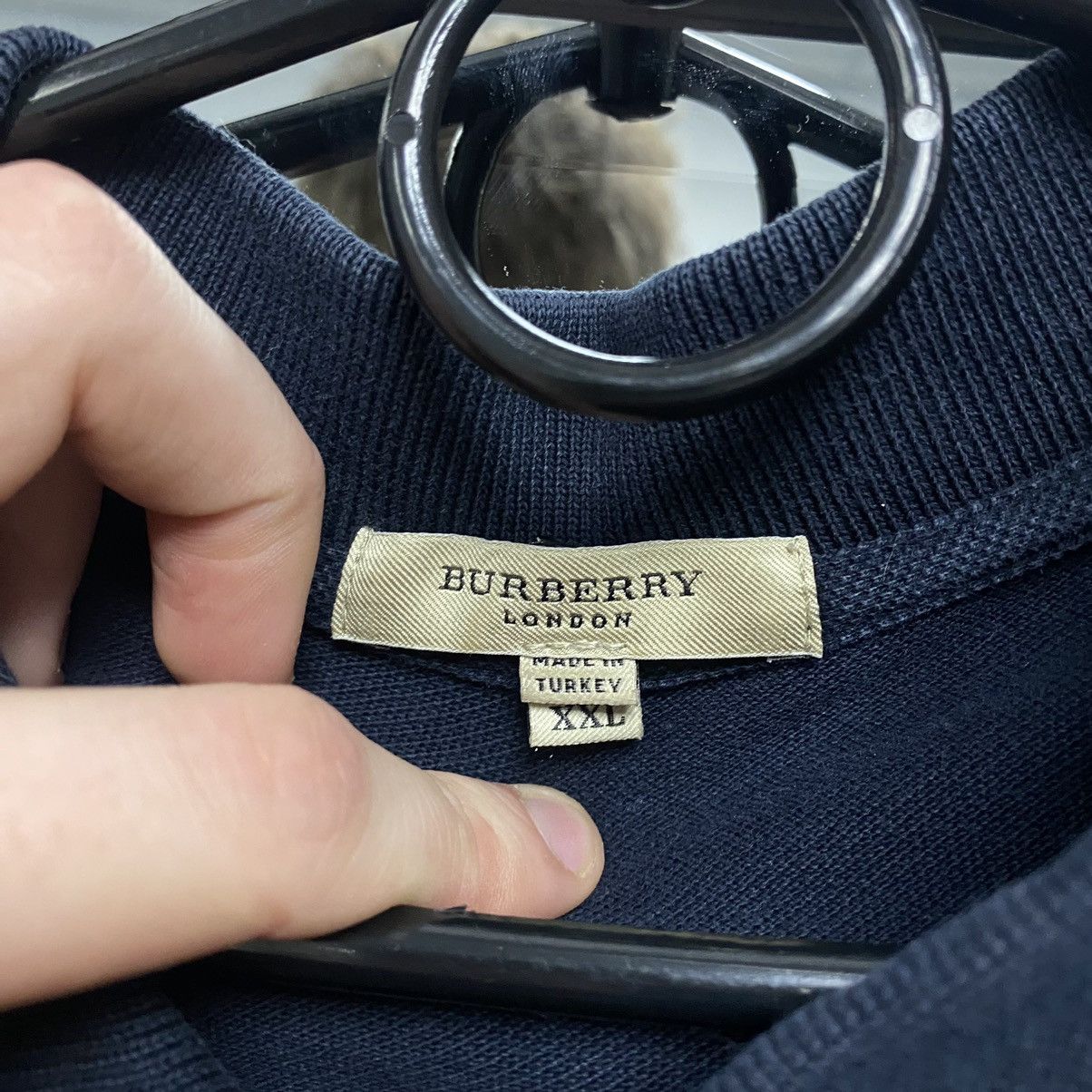 Burberry Vintage Burberry Polo Shirt Size US XXL / EU 58 / 5 - 6 Thumbnail