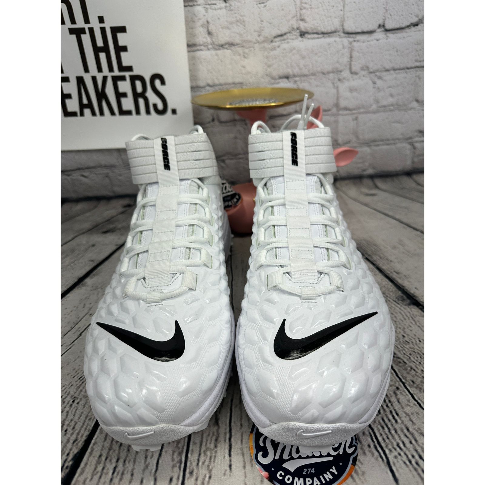 Nike Nike Force Savage Pro 2 Shark Football Cleat Mens 13.5 White Size US 14 / EU 47 - 2 Thumbnail