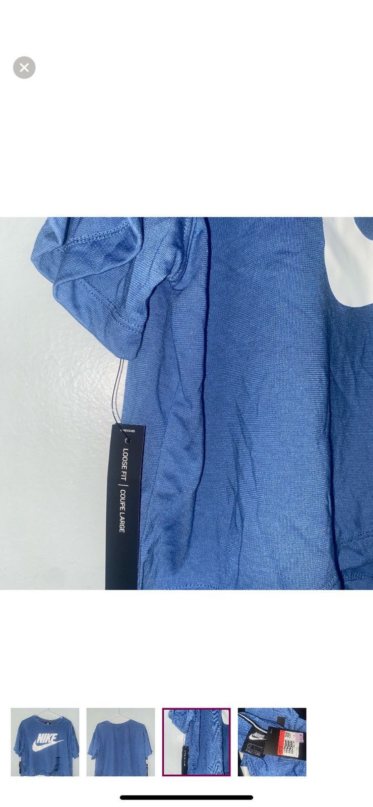 Nike Blue Nike Top Size L / US 10 / IT 46 - 3 Thumbnail