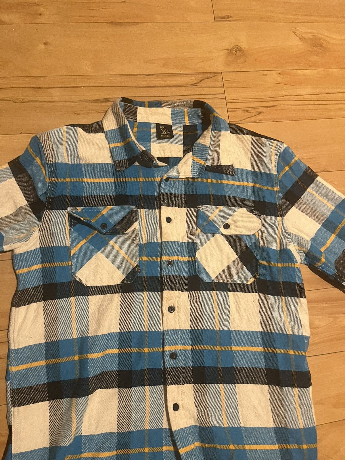 image of Drake x Octobers Very Own October’S Very Own Blue Flannel, Men's (Size 2XL)