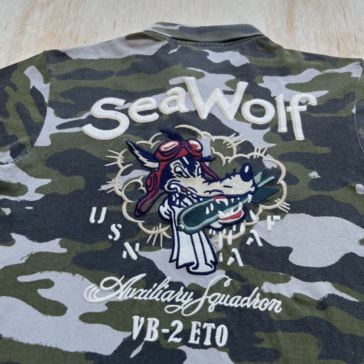 Avirex AVIREX SEAWOLF AUXILIARY SQUADRON USN CAMO POLO SHIRT Size US M / EU 48-50 / 2 - 2 Thumbnail