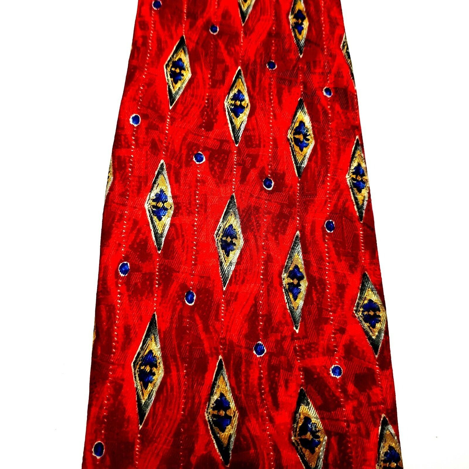 Robert Talbott Robert Talbott Studio Silk Tie Red Abstract Wide Size ONE SIZE - 2 Thumbnail