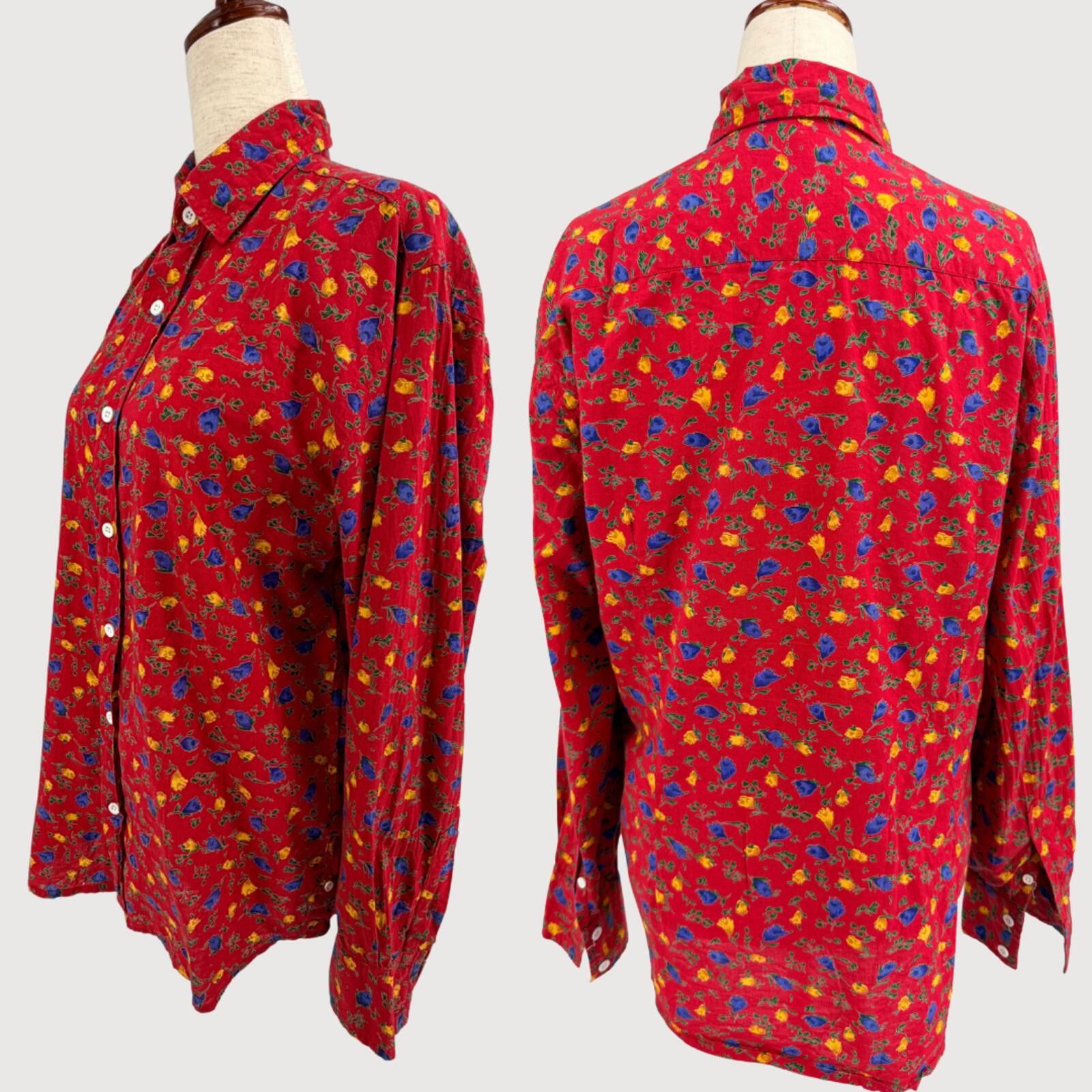 Other Dushyant Asthana Red Floral Button Up Shirt S Size US S / EU 44-46 / 1 - 3 Thumbnail
