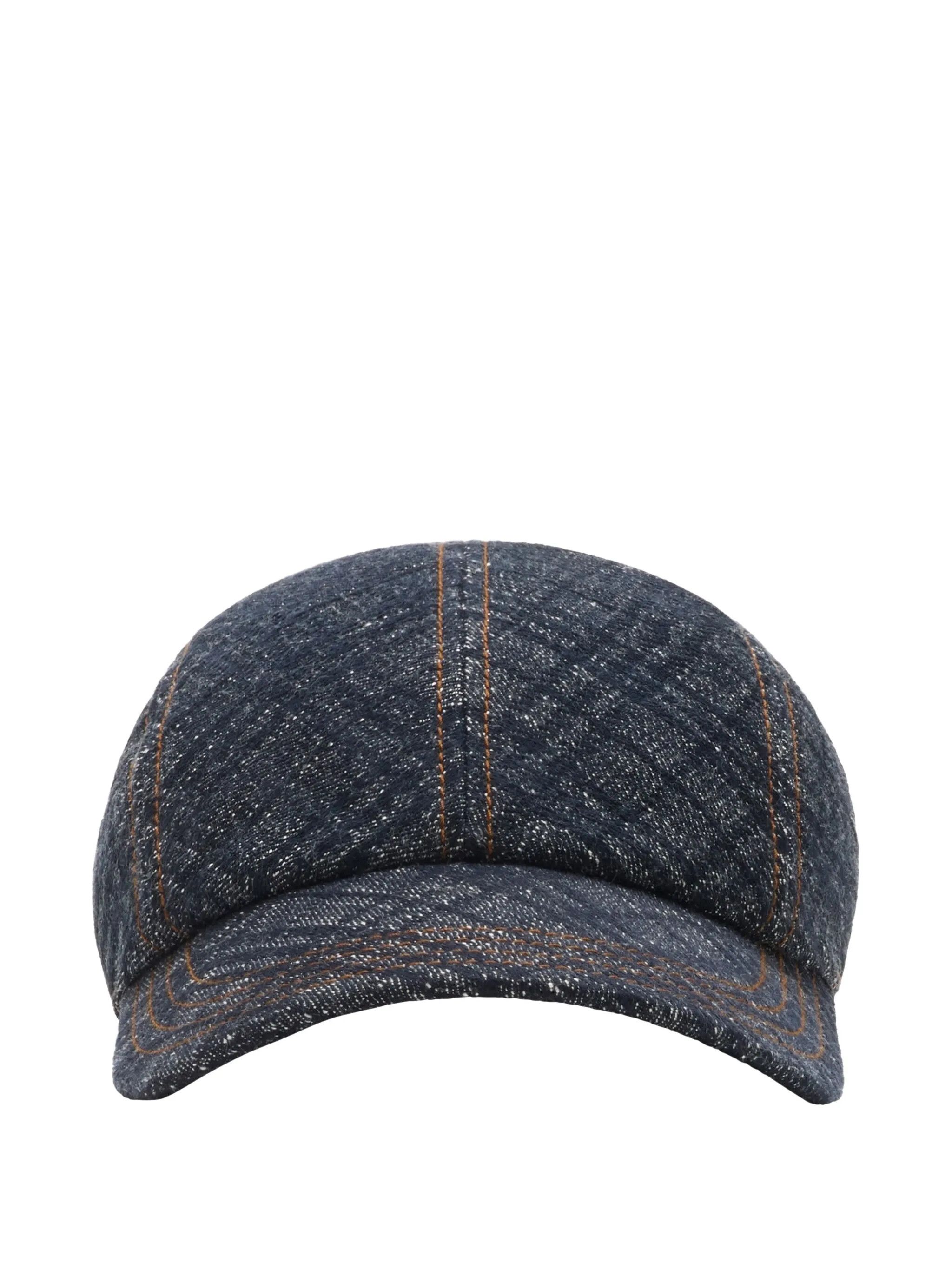 Burberry os11x0126 Size: OS / Denim Hat / Cap With Plaid Multicolor Size ONE SIZE - 1 Thumbnail