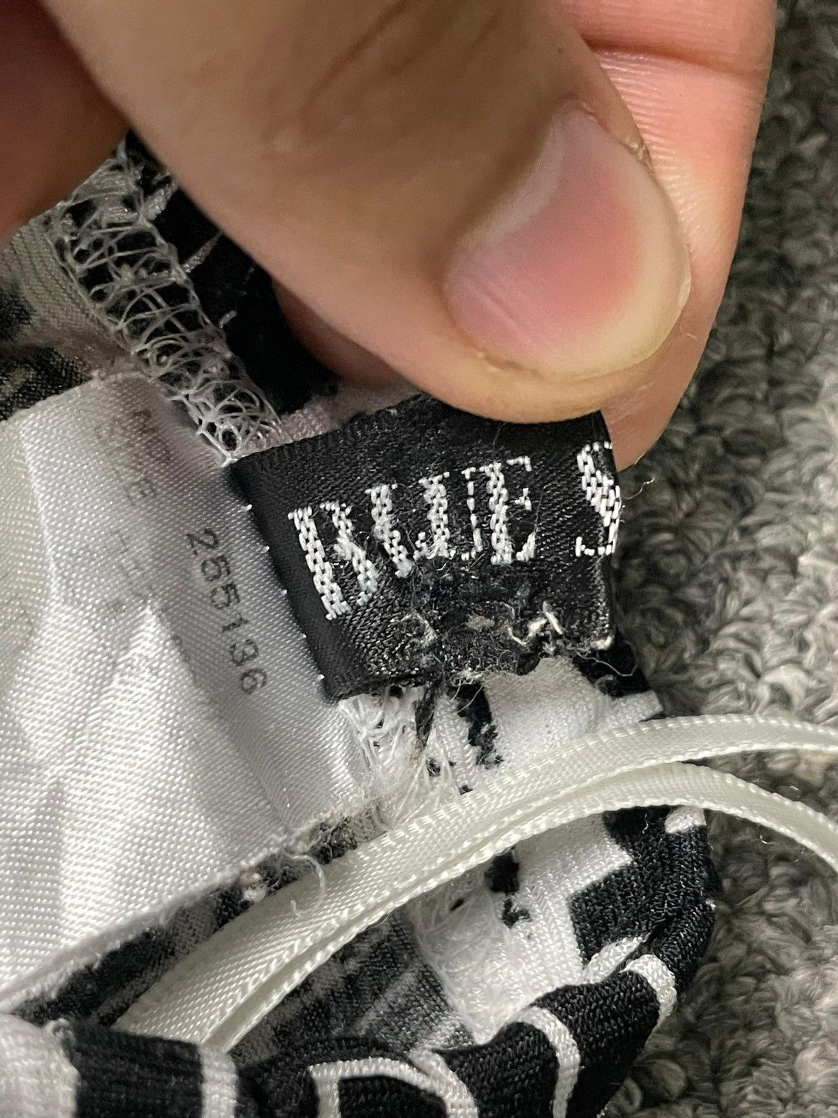 Designer × Japanese Brand Blue Trive Newspaper Pattern Cotton Spandex Pants (4) Size US 30 / EU 46 - 14 Thumbnail