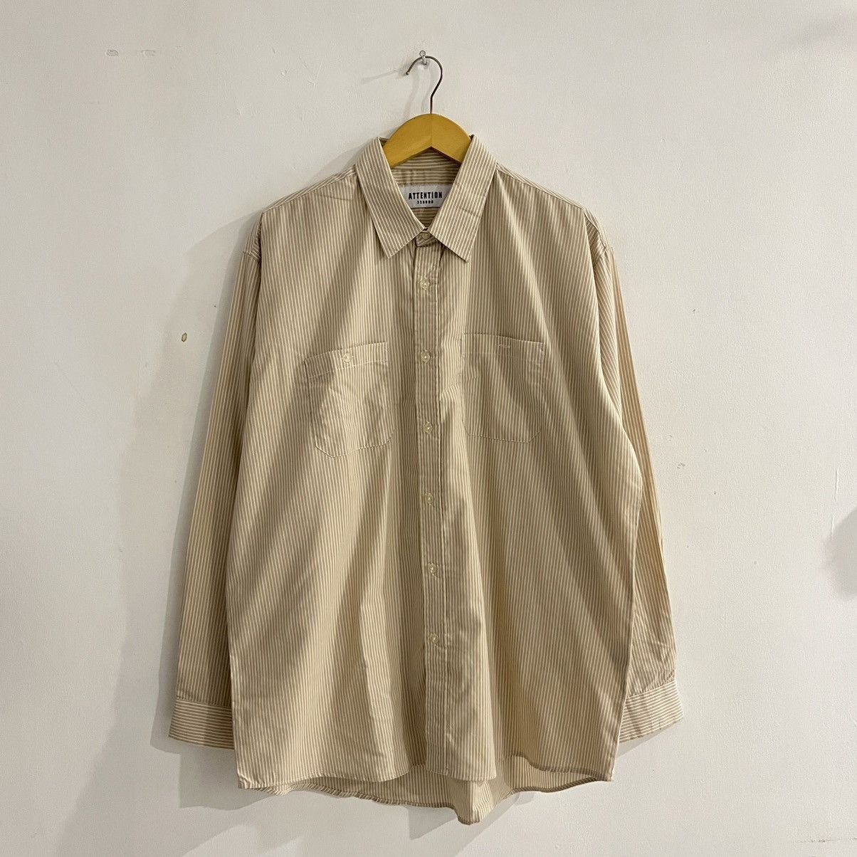 Japanese Brand Attention - Striped Longsleeve Button Up Size US XL / EU 56 / 4 - 1 Thumbnail