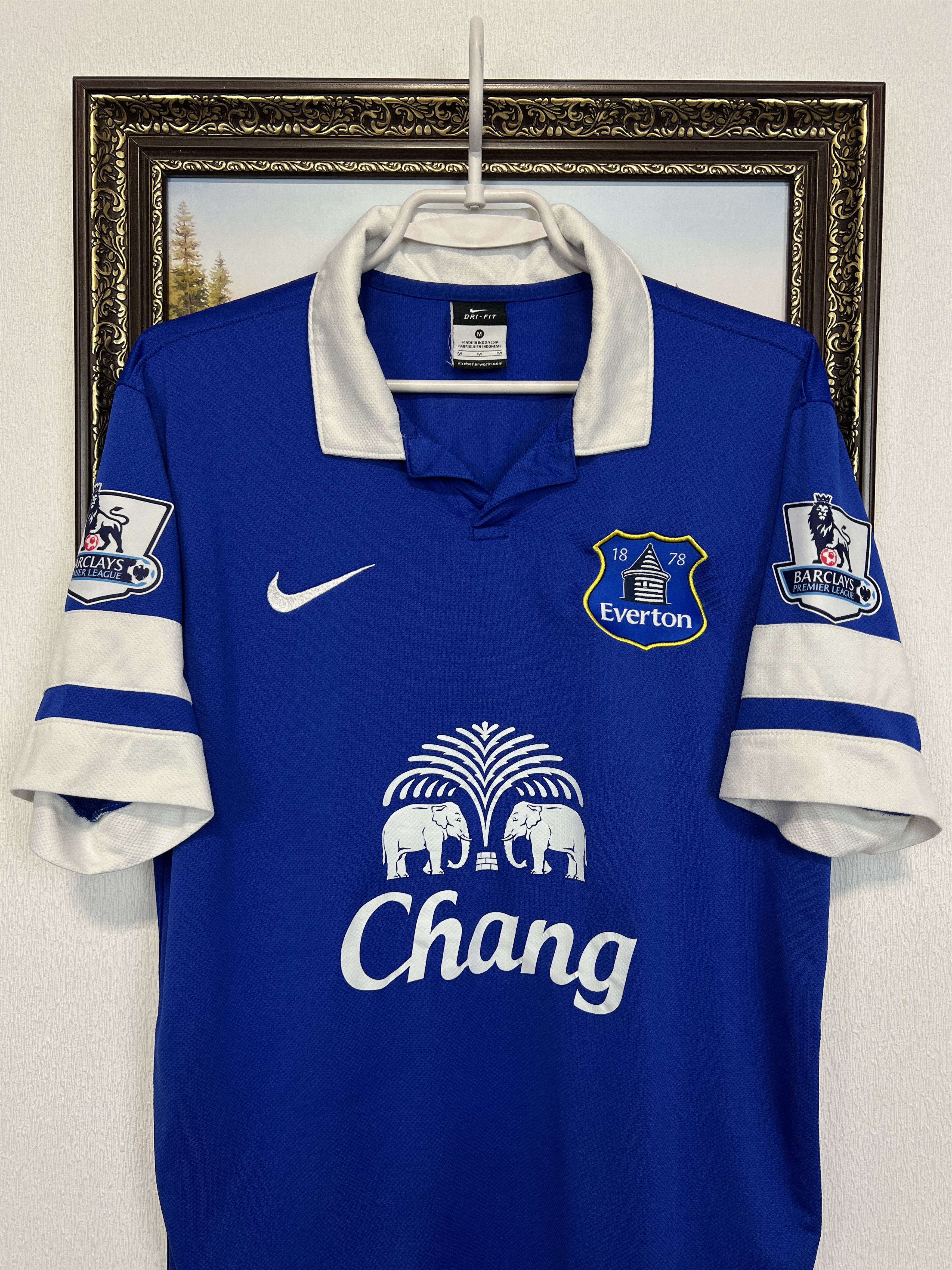 Nike Everton Home football shirt Soccer #3 Baines Jersey Trikot Size US M / EU 48-50 / 2 - 3 Thumbnail