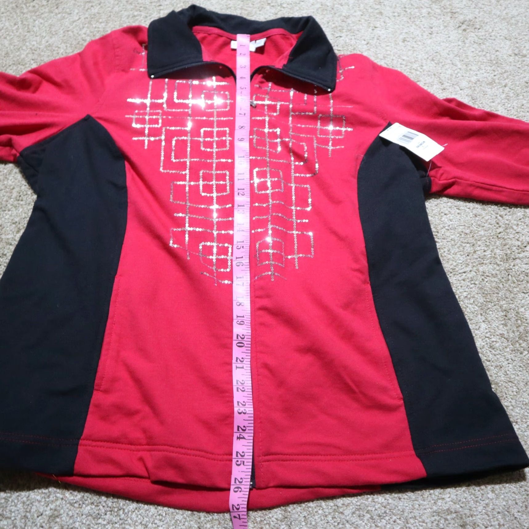 Vintage VINTAGE Kim Rogers Sweater Shirt 1X Plus Sequin Knit Black Womens 90s Trendy Glow Coat/Sweater Jacket Size XL / US 12-14 / IT 48-50 - 7 Thumbnail