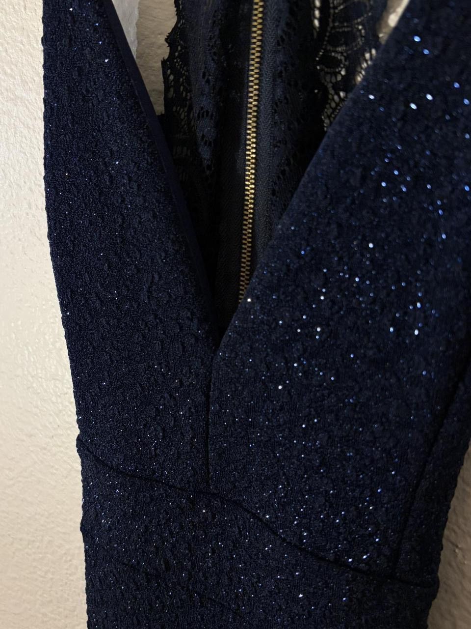 Windsor Smith windsor navy blue glitter dress with open lace back S Size S / US 4 / IT 40 - 3 Thumbnail