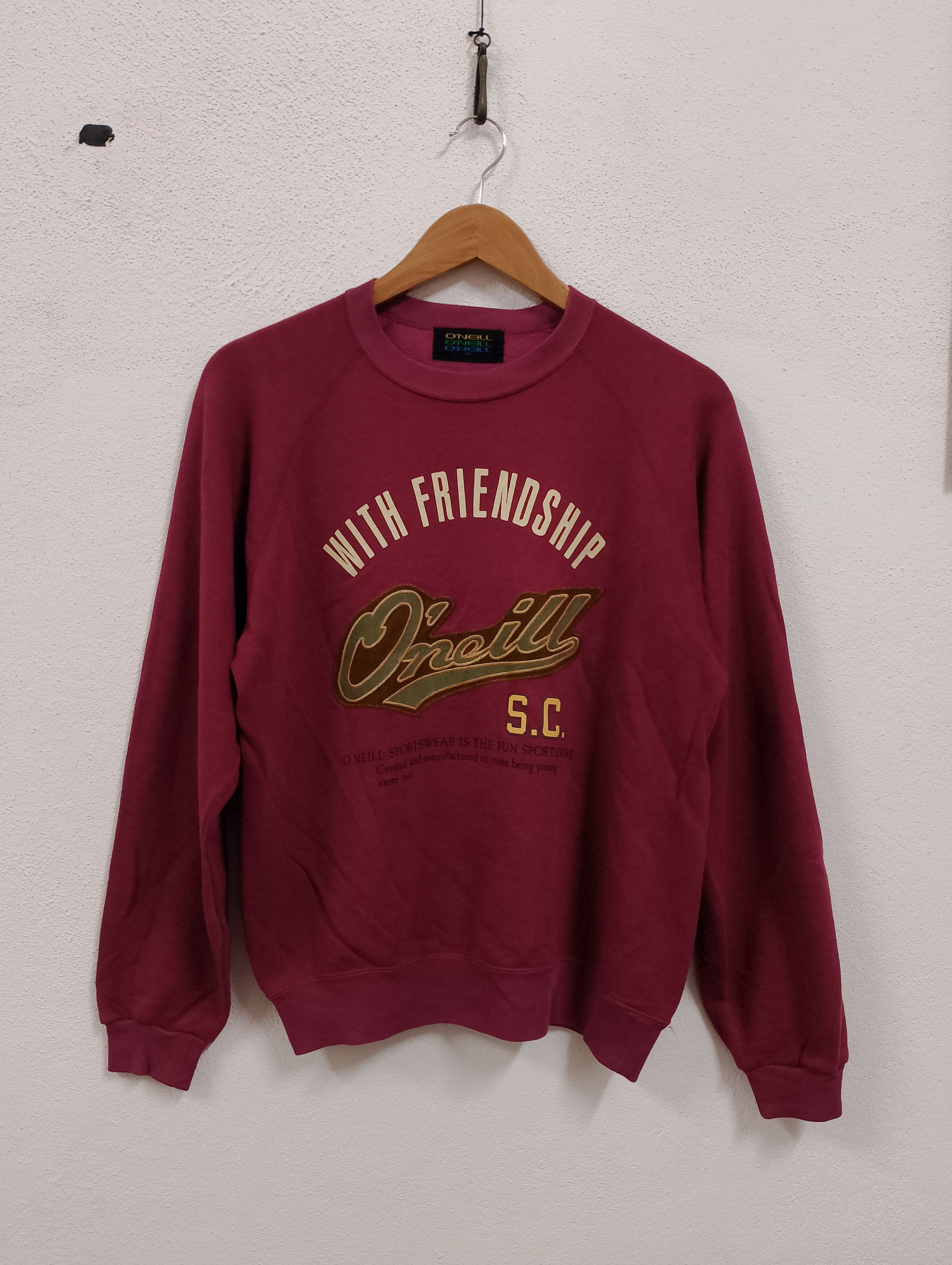 O'Neill Vintage 1990s O’Neill “With Friendship S.C.” Sweatshirt Size US M / EU 48-50 / 2 - 1 Thumbnail