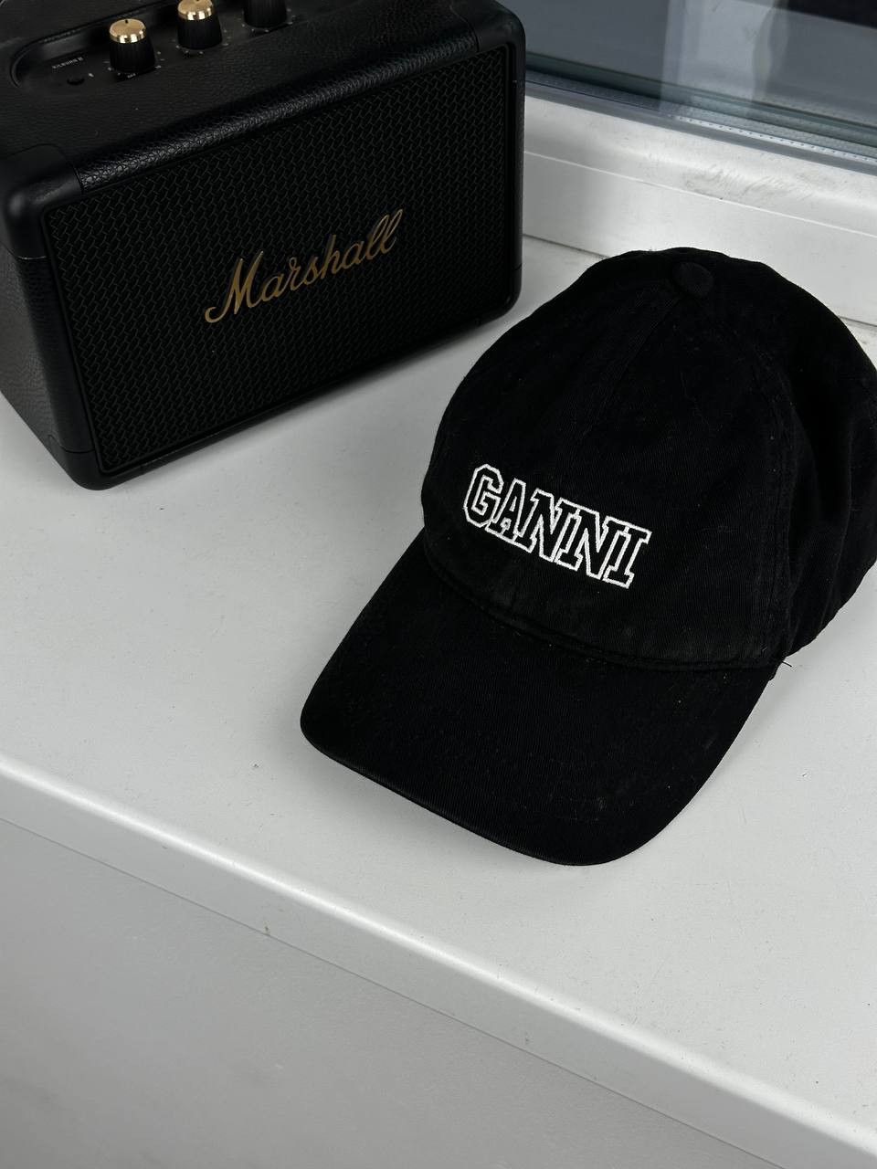 Other Luxury Ganni Unisex Black Snapback Hat Made In Portugal Size ONE SIZE - 2 Thumbnail