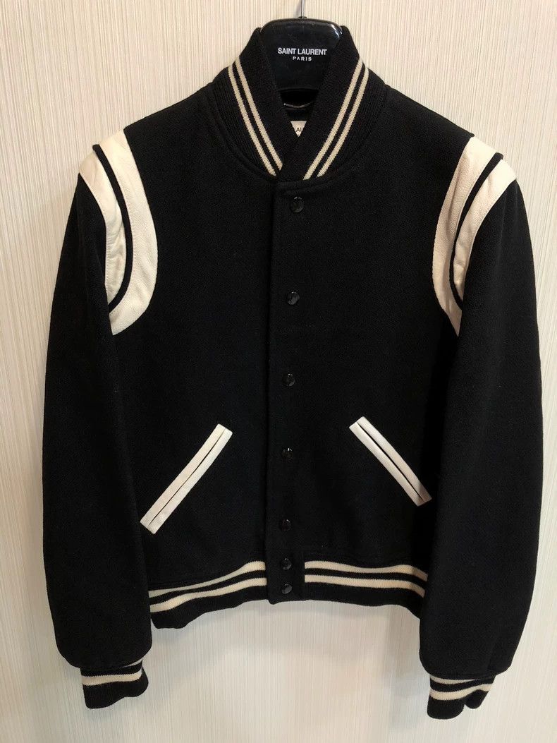Saint Laurent Paris Saint Laurent Classic Varsity Jacket Size US M / EU 48-50 / 2 - 1 Thumbnail