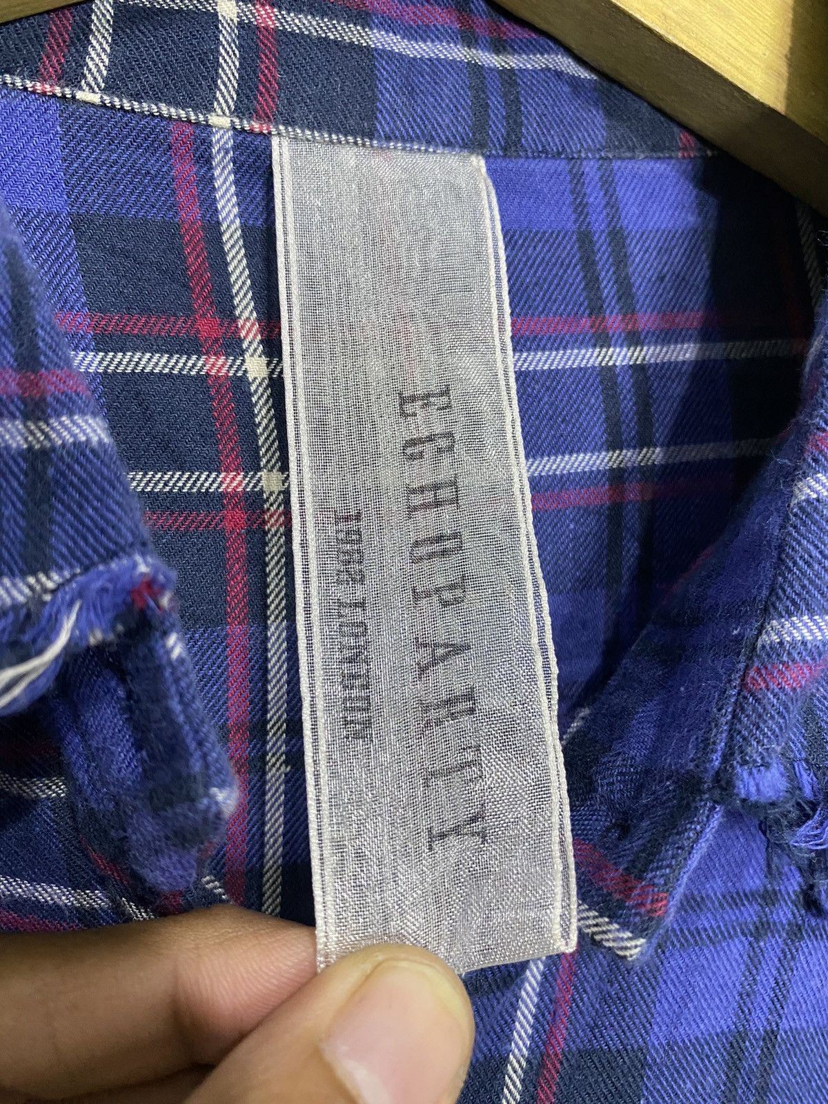 If Six Was Nine × Japanese Brand × Le Grande Bleu (L.G.B.) Echoparty london studed distressed flanel button shirts Size US M / EU 48-50 / 2 - 9 Thumbnail