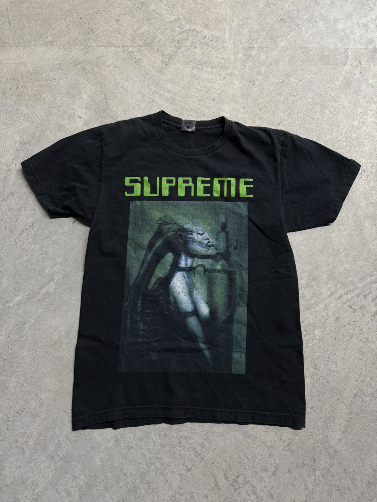 A/W 2014 Supreme Hr Giger Alien tee XL Biomechanoid AW14