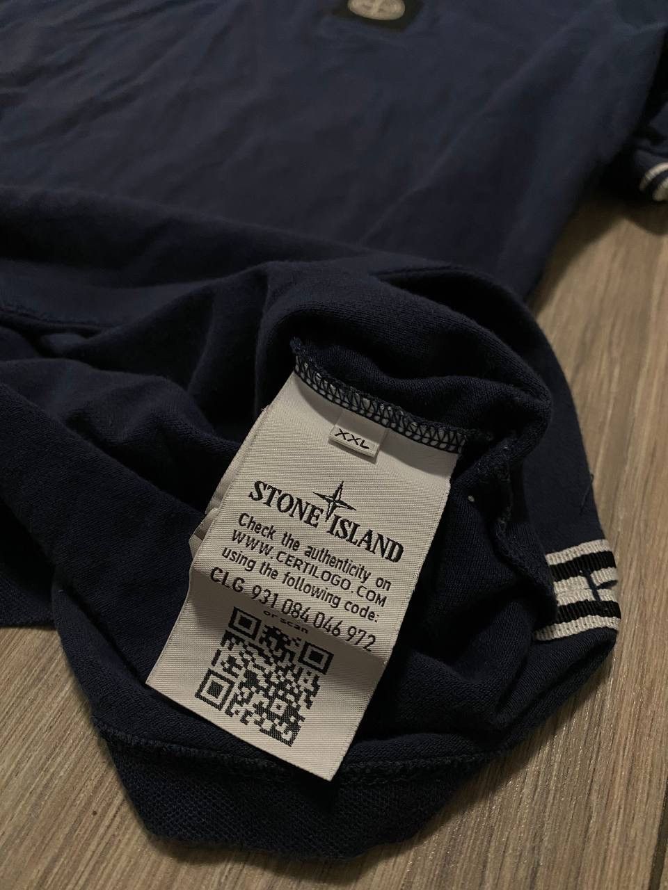 Stone Island Vintage Polo Shirt Stone Island Program Patch Slim Fit Blue Size US XL / EU 56 / 4 - 4 Thumbnail